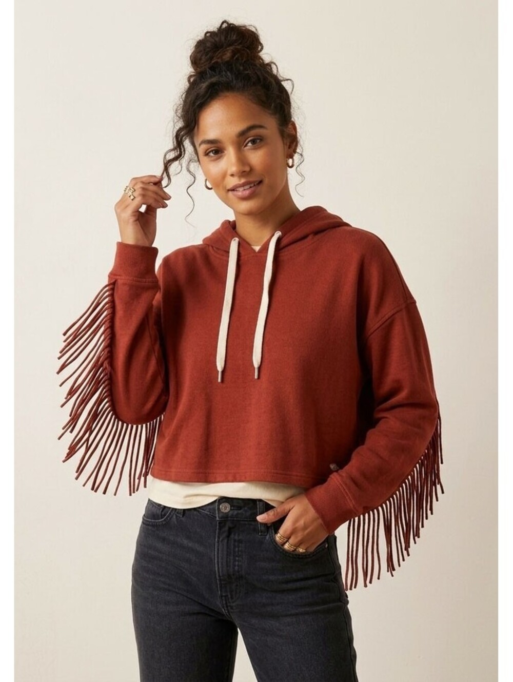 Shyanne Life Fringe Hoodie